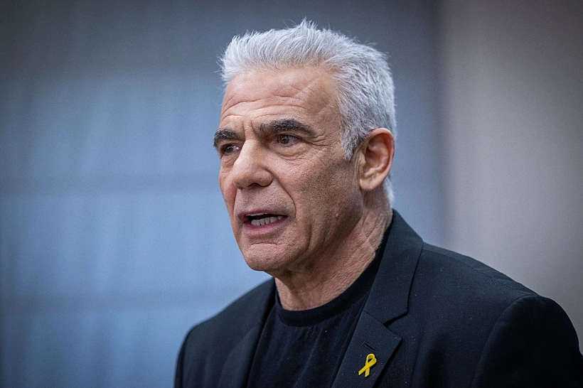 ראש האופוזיציה יאיר לפיד