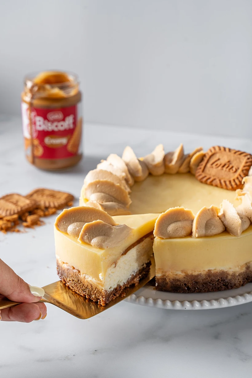 עוגת גבינה לוטוס לימון