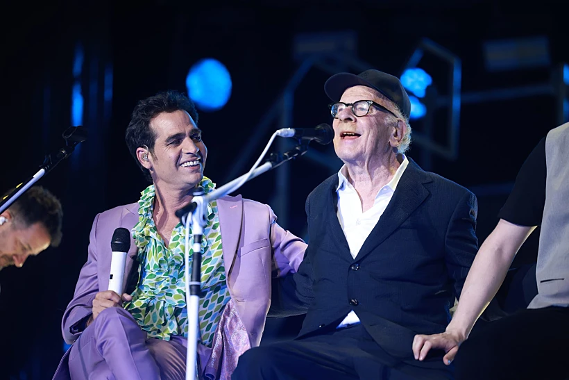 אביב גפן וארט גרפונקל ב"נשף רוק