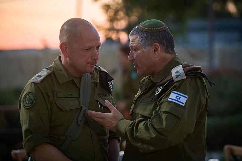 אלוף דוד זיני וסגן הרמטכ"ל תמיר ידעי