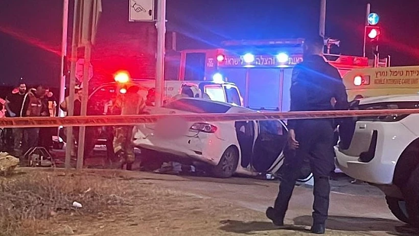 זירת התאונה בנגב