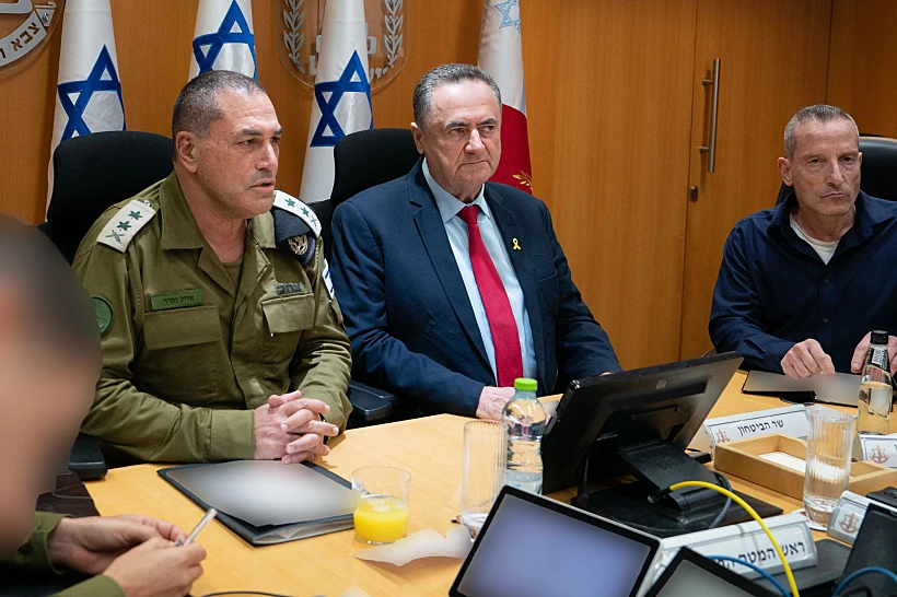 השר כ"ץ עם הרמטכ"ל זמיר, שעות לפני התקיפה באיראן