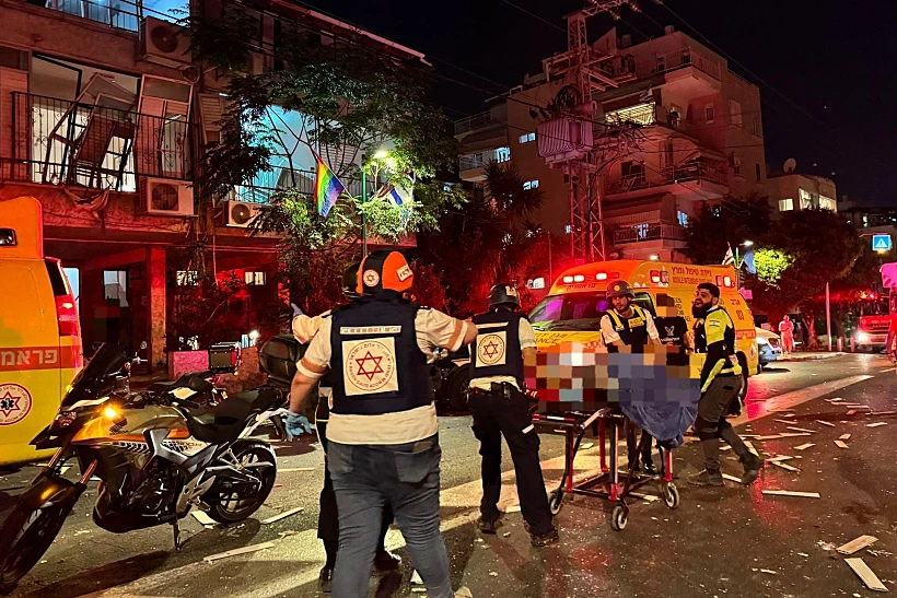 זירת נפילה ברמת גן