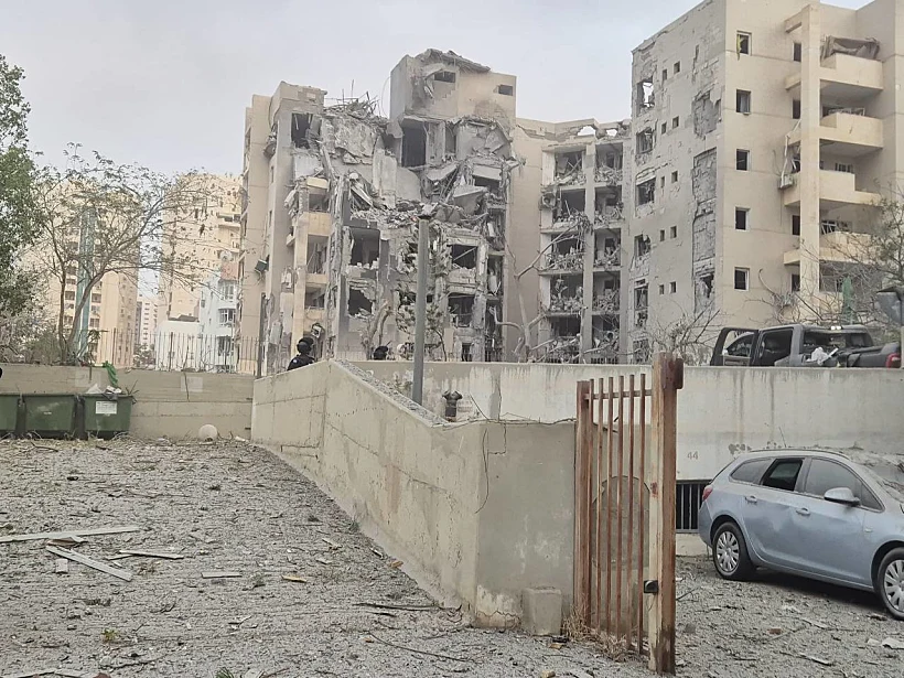 זירת הפגיעה בבאר שבע