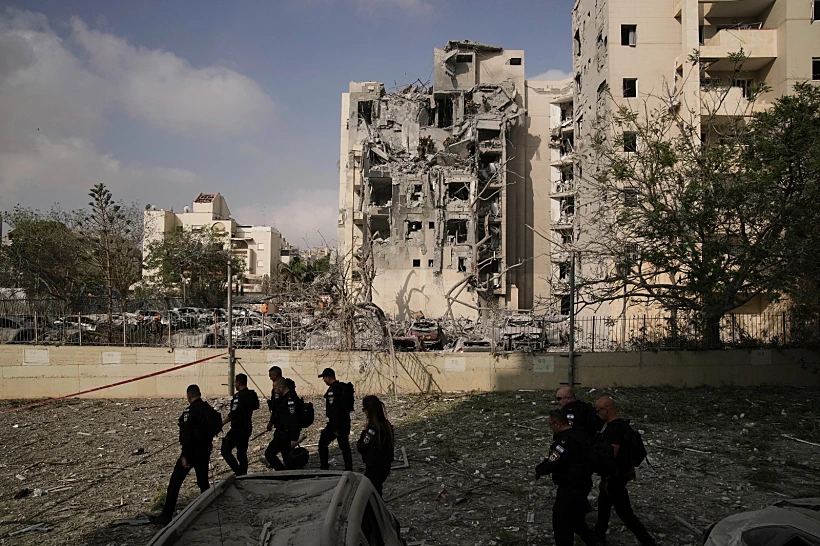 זירת הפגיעה בבאר שבע