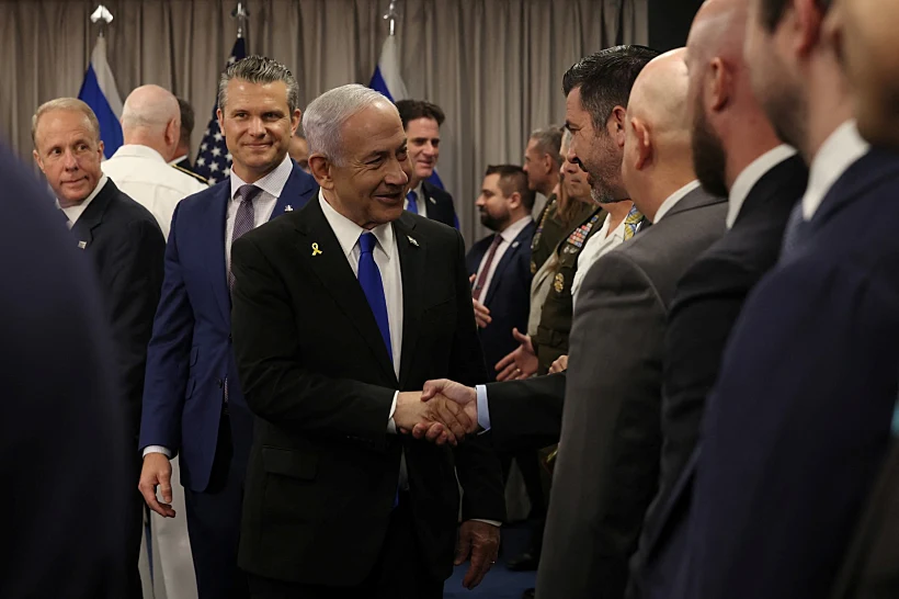 נתניהו בביקור בפנטגון