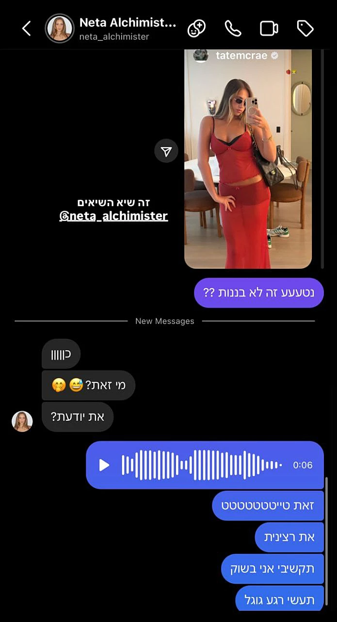 השיחה בין יעל שלביה לנטע אלחמיסטר