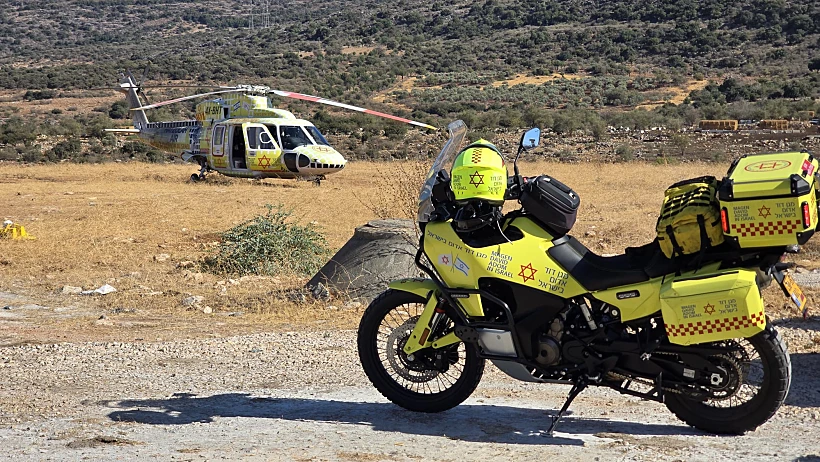 מסוק ואופנוע מד"א בגליל