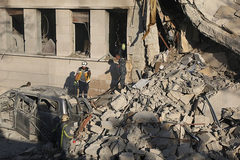 הריסות בסוריה לאחר תקיפות חיל האוויר