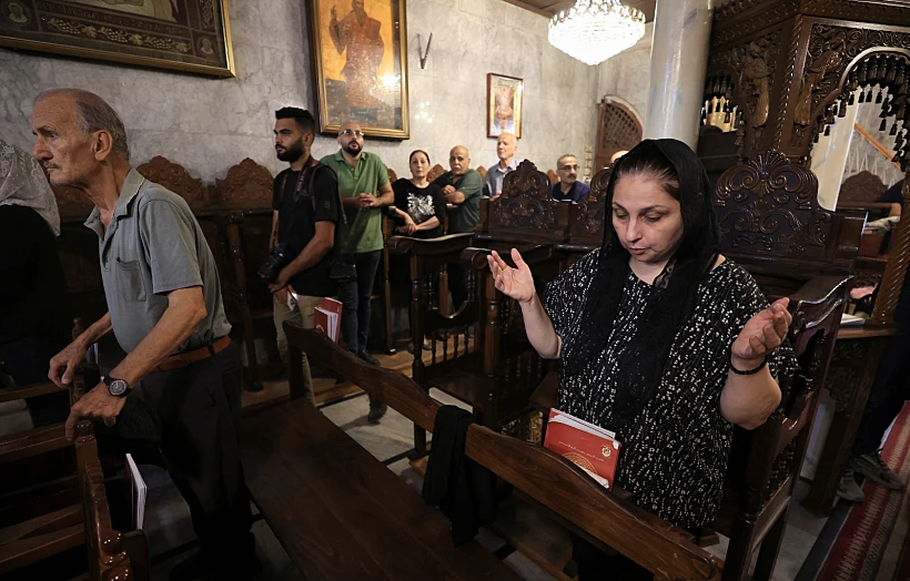הכנסייה שנפגעה ברצועת עזה