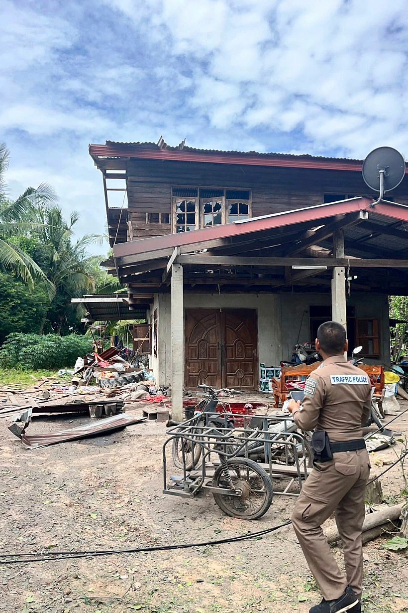 פגיעת טיל קמבודי בתאילנד