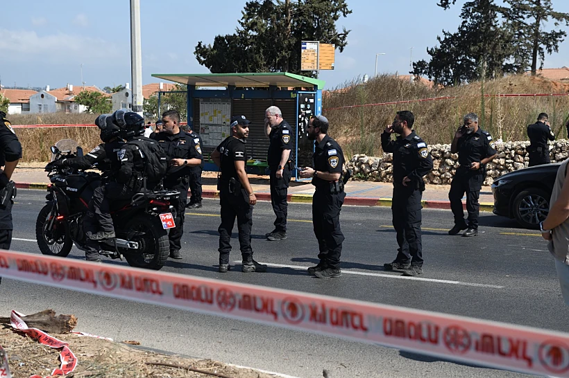 זירת פיגוע הדריסה בשרון