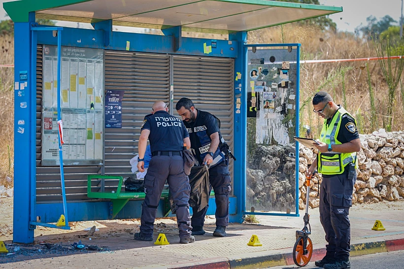 זירת פיגוע הדריסה בשרון