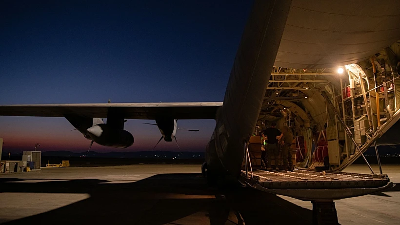 הכנות להצנחת סיוע לרצועת עזה