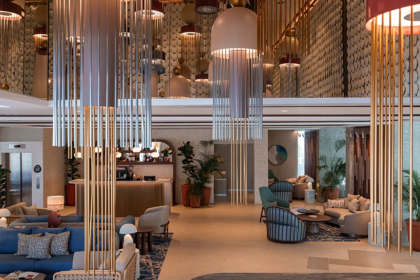 הלובי של מלון אסטרל פאלמה, אילת