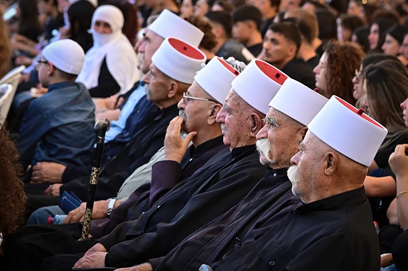 טקס הזיכרון לציון שנה להרג 12 הילדים והילדות במג'דל שמס