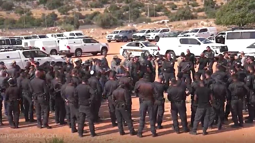 תיעוד מפעילות המשטרה בטובא-זנגרייה