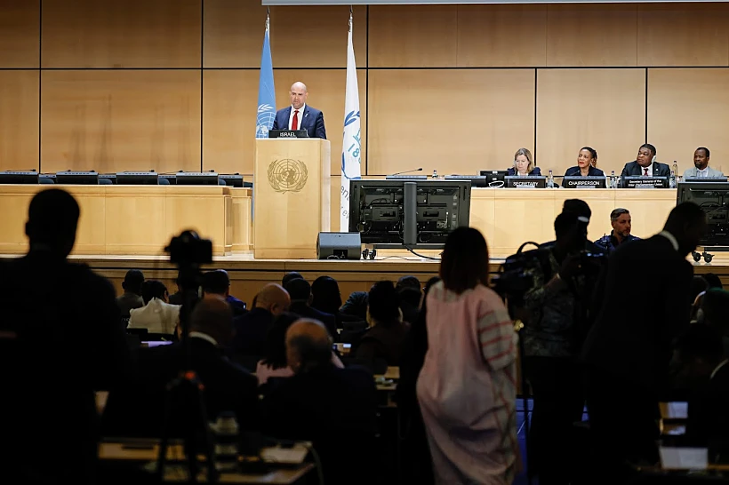 יו"ר הכנסת אמיר אוחנה בכנס ראשי הפרלמנטים בשוויץ