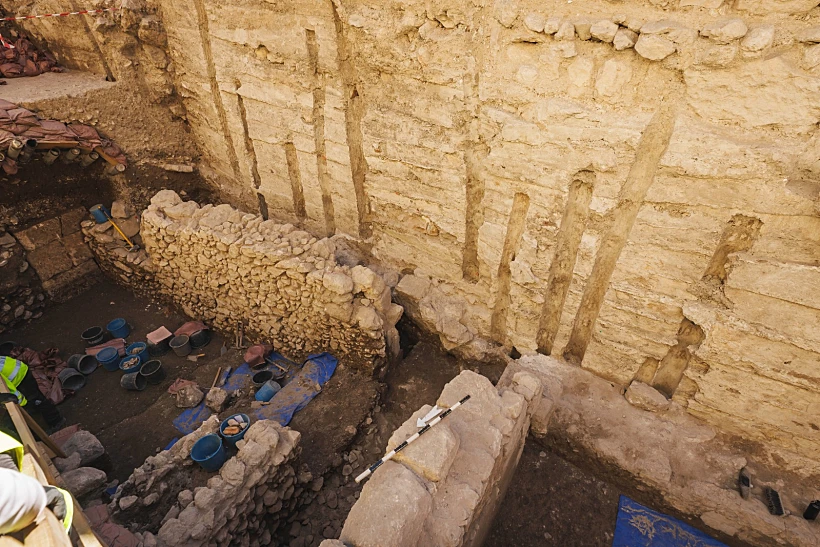 חפירת רשות העתיקות בגן הארכיאולוגי ירושלים-מרכז דוידסון