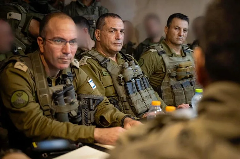 הרמטכ"ל אייל זמיר ברצועת עזה עם מפקד פיקוד הדרום, אלוף יניב עשור