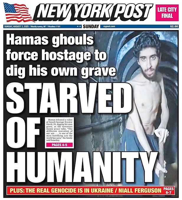 אביתר דוד על שער הניו יורק פוסט