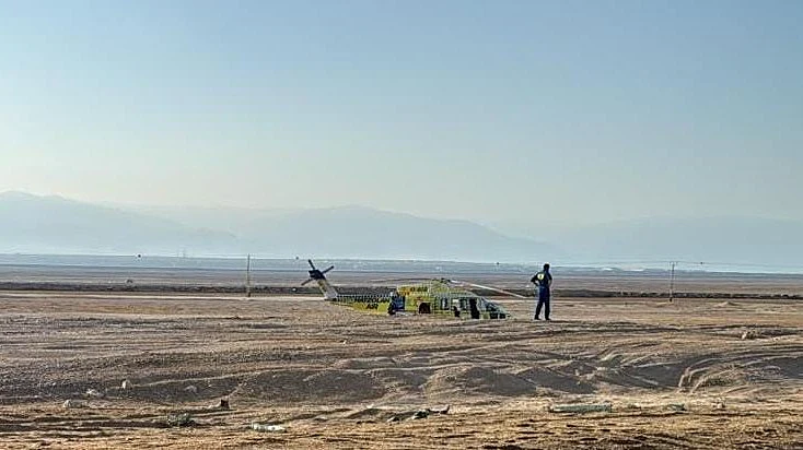 זירת תאונת הדרכים בכביש 90