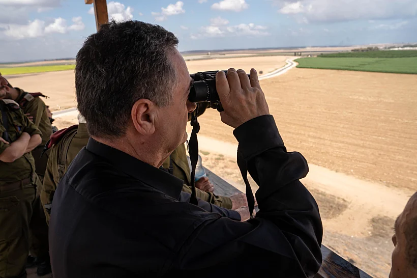 שר הביטחון ישראל כ"ץ בסיור בעזה
