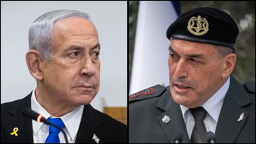 רה"מ בנימין נתניהו והרמטכ"ל אייל זמיר