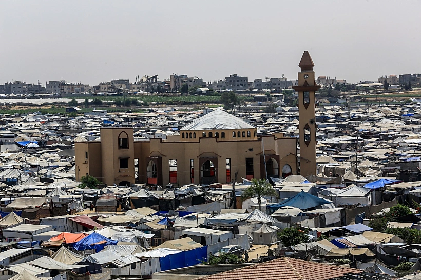 מחנה עקורים באל-מוואסי, דרום רצועת עזה