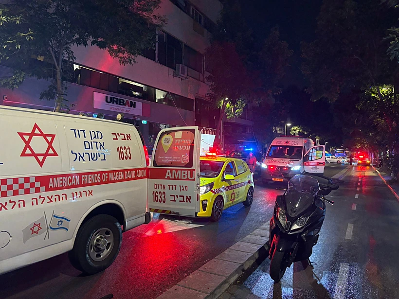 זירת הירי ברחוב הרצל בתל אביב