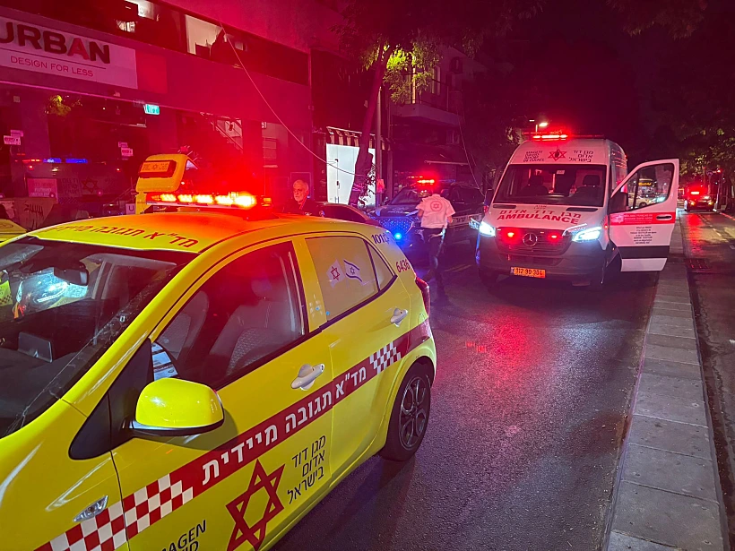 זירת הירי ברחוב הרצל בתל אביב