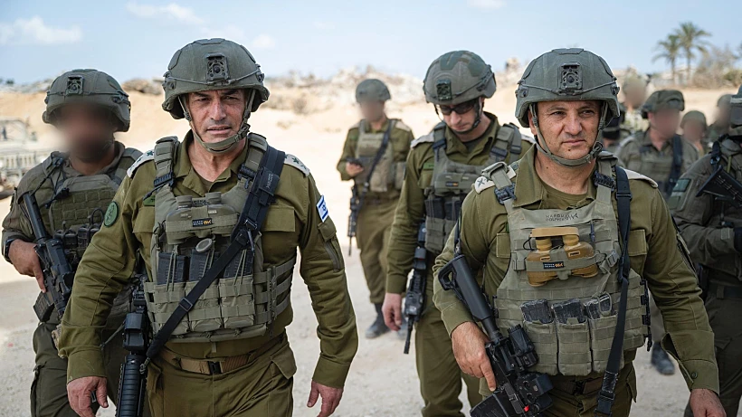 הרטמכ"ל, אייל זמיר ומפקד פיקוד דרום, אלוף יניב עשור, בסיור ברצועת עזה