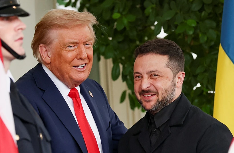 טראמפ וזלנסקי בבית הלבן