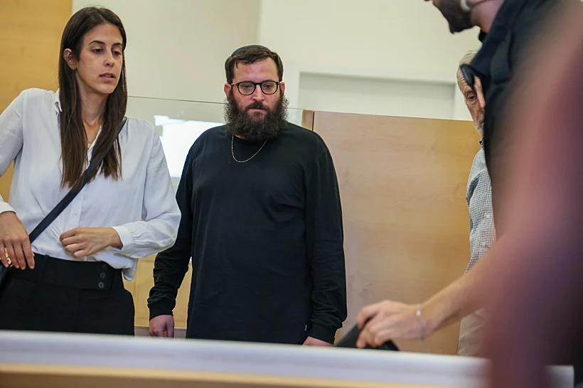 יונתן אוריך בדיון בבית המשפט המחוזי בלוד