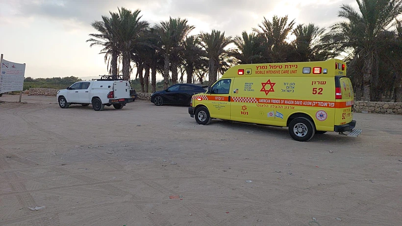 זירת הטביעה בחוף סמוך לג'סר א-זרקא