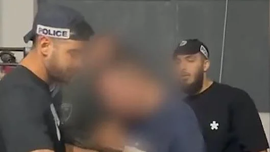 רגעי מעצר השב"חים והחשודים בהלנת שב"חים בתל אביב