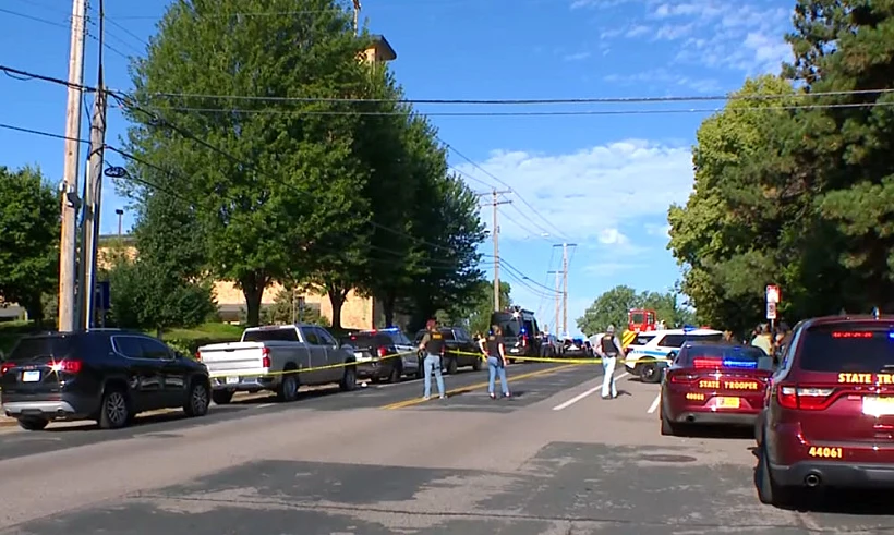 זירת הירי בכנסייה במיניאפוליס