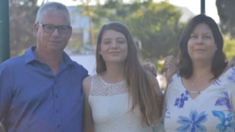 אילן וייס עם אשתו שירי ובתו נגה