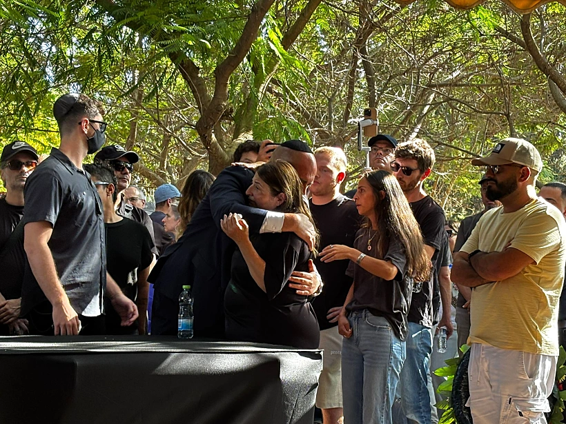 יו"ר הכנסת אמיר אוחנה בהלווית עידן שתיוי