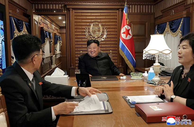 קים ג'ונג און בדרך לסין ברכבת משוריינת