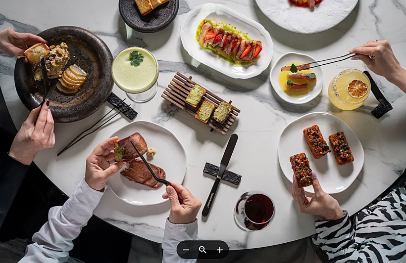 מנות פתיחה במסעדת "קציר"