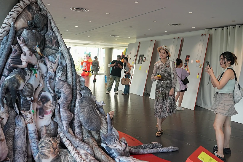 People Visit The Exhibition 'era Of Uglies Has Arrived' By Alibaba's Taobao, In Hangzhou