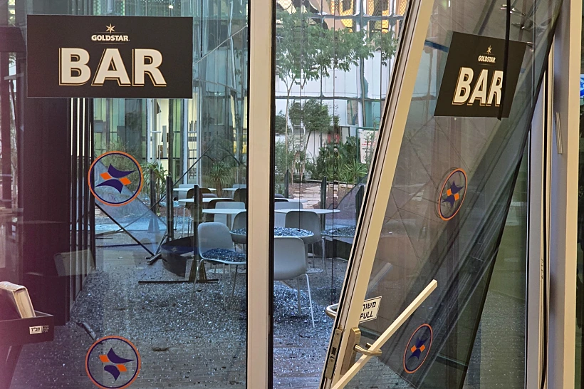 הנזק מפגיעת הכטב"ם בשדה התעופה רמון