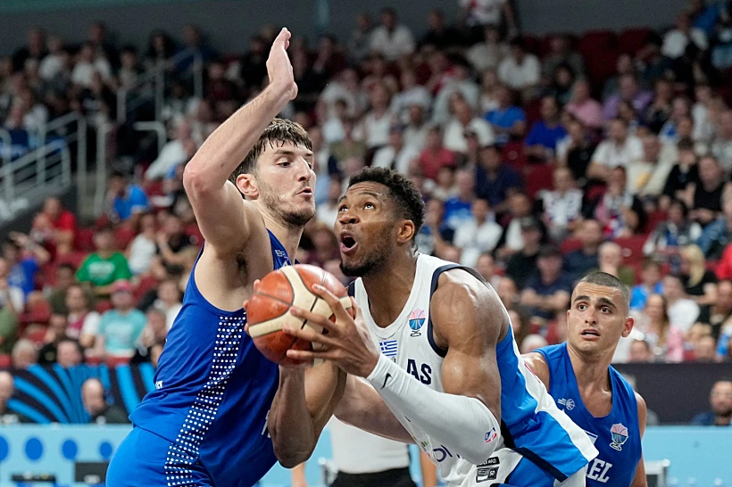 ישראל נגד יוון בשמינית גמר היורובאסקט