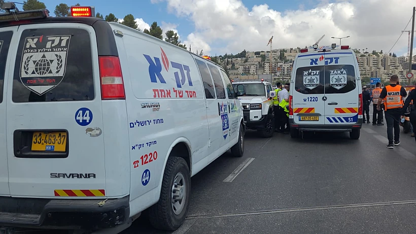 זירת פיגוע הירי בצומת רמות בירושלים