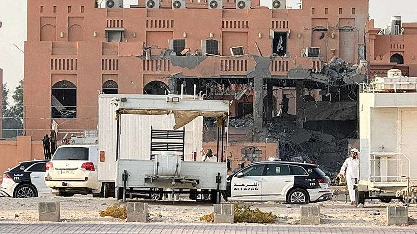 המבנה שהותקף בקטר