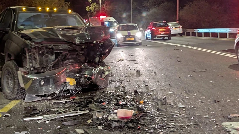 תאונת דרכים חזיתית בכביש 44 באזור בית שמש