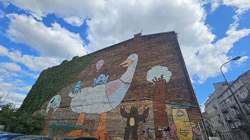 אמנות רחוב בשכונת פראגה ורשה