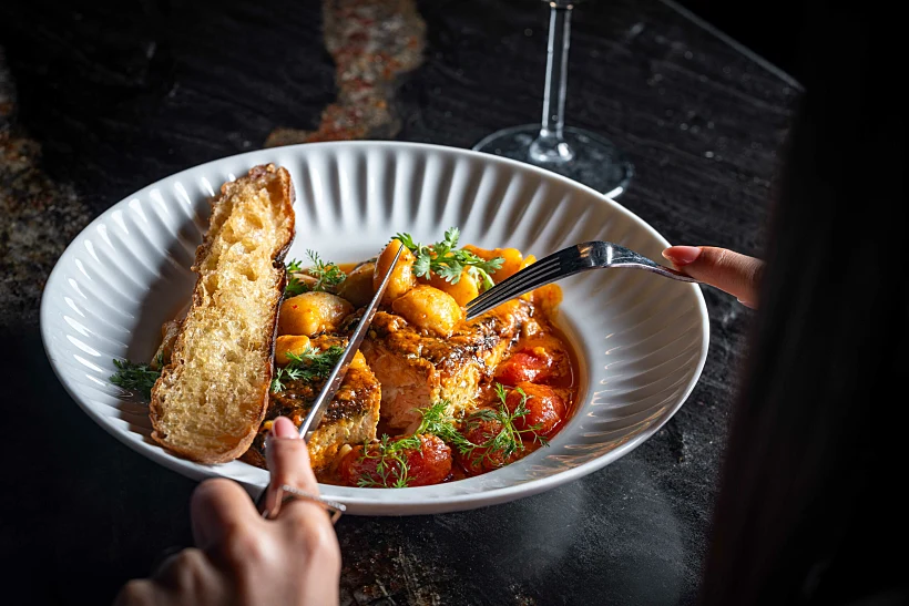 סלמון סקנדינבי במסעדת ערמונים