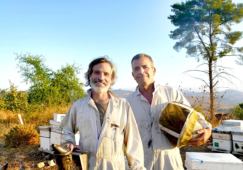 אהוד הלוי ותלם גלילי ממכוורת גליל דן